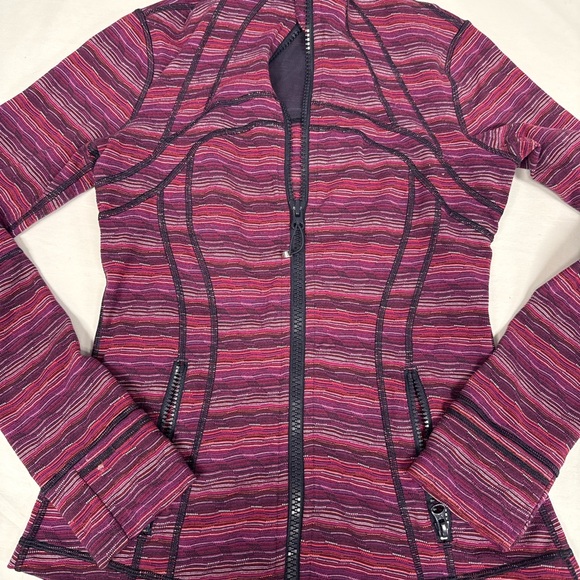 lululemon athletica Purple Striped Jacket - Picture 2 of 5